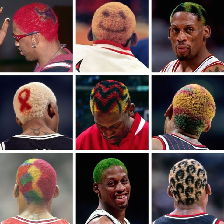 Dennis Rodman Hairstyles