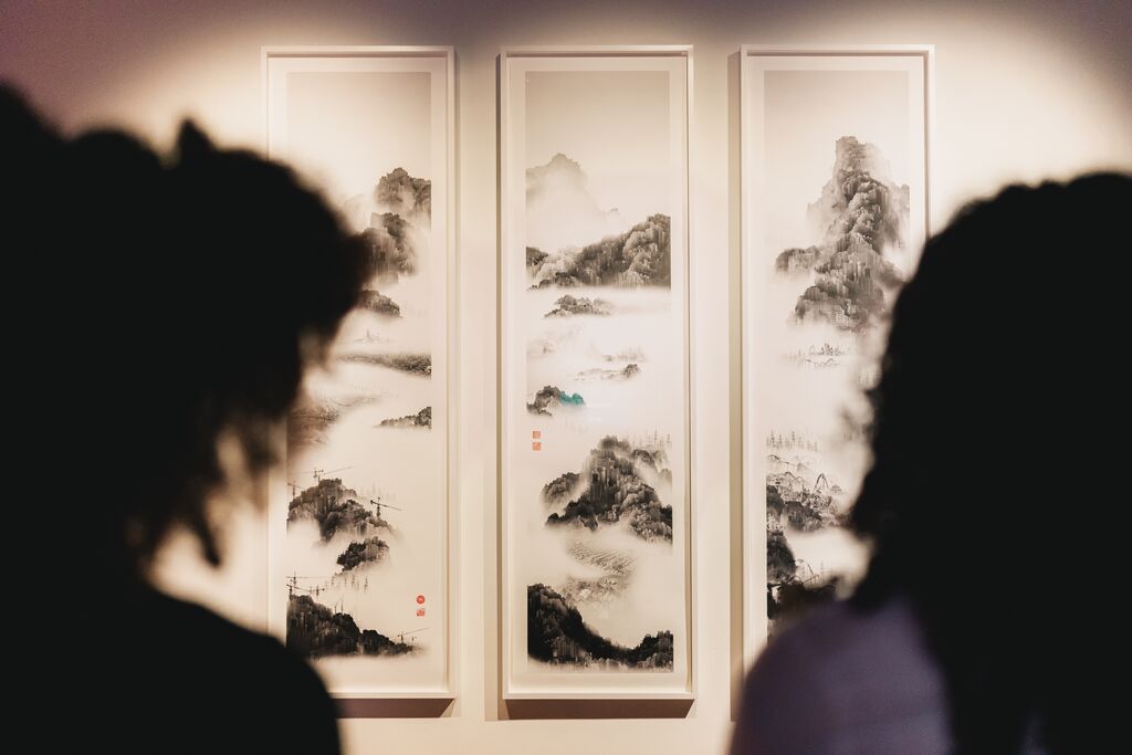 Drieluik van Yang Yongliang