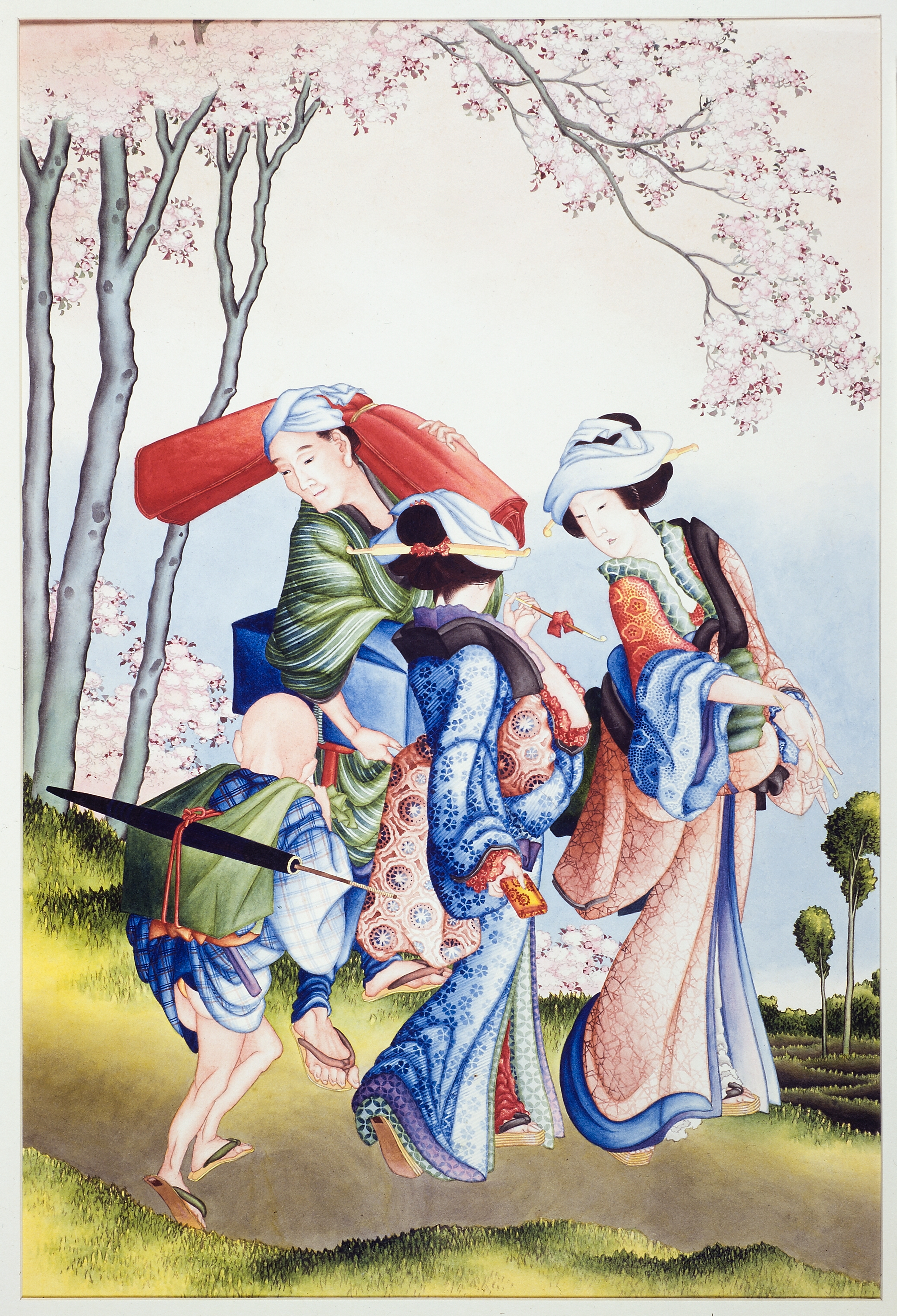hokusai-gezelschap-naar-hanami-picknick