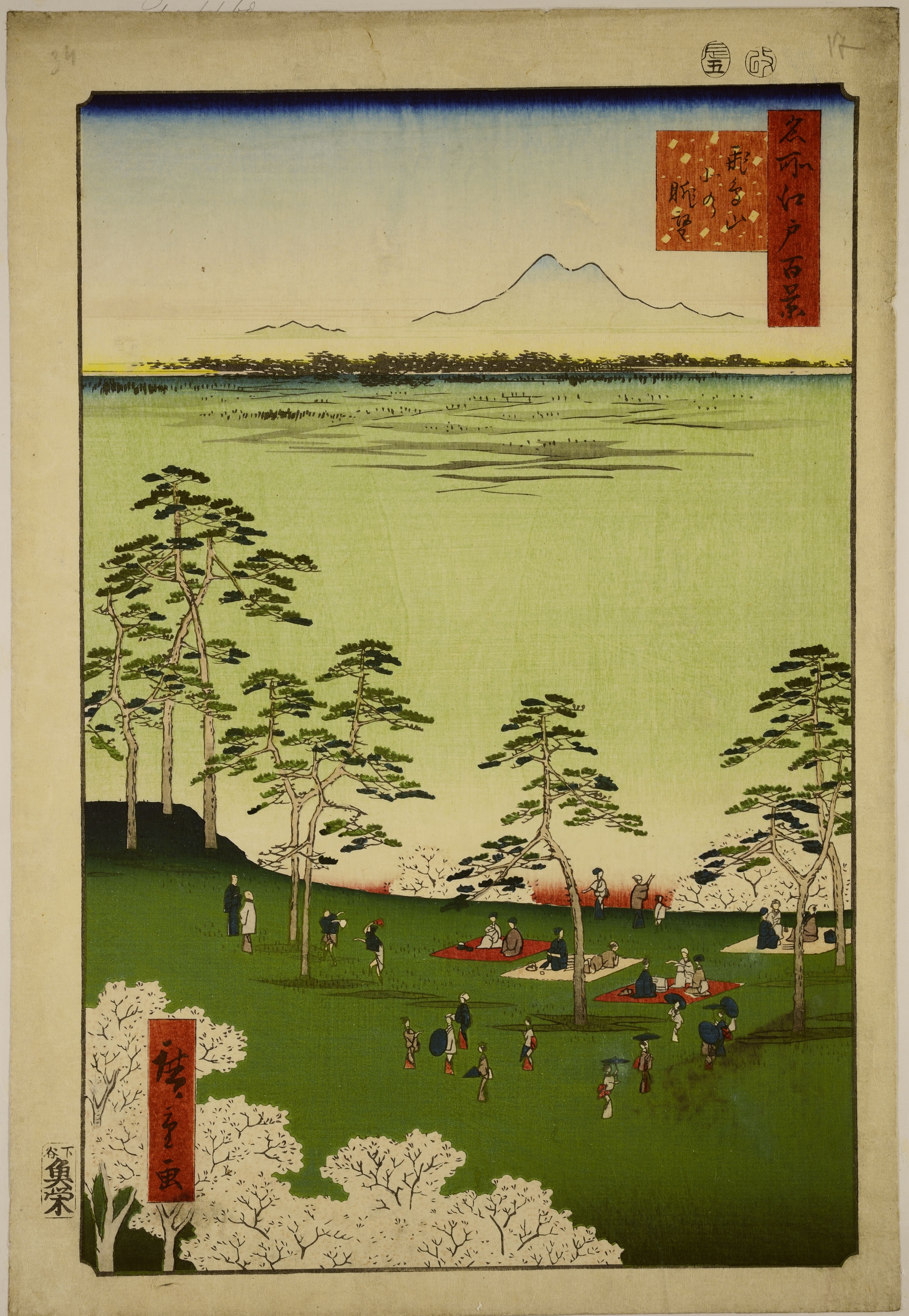 Utagawa Hiroshige-kleurenhoutsnede