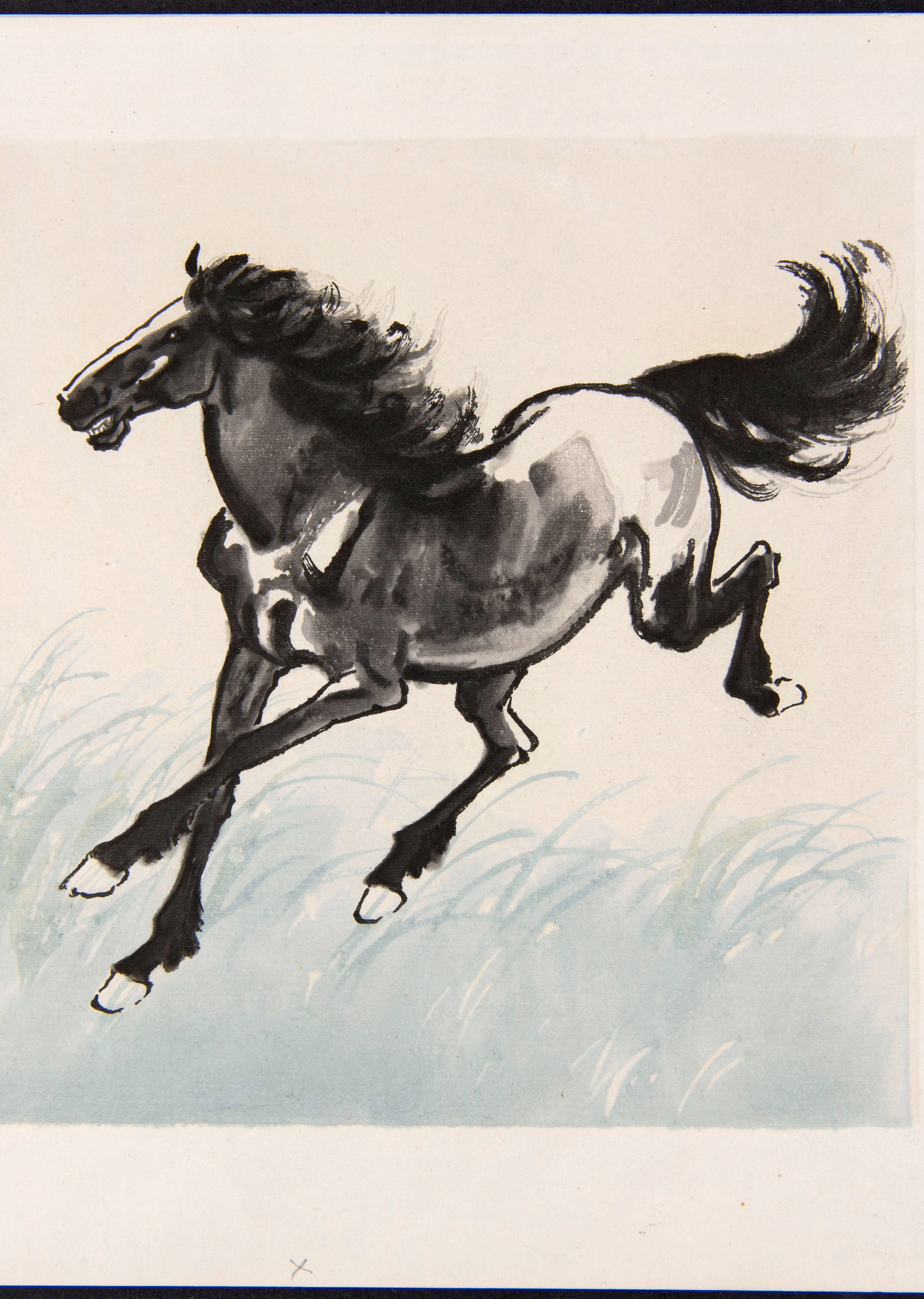 Inktschildering door Xu Beihong. (RV-3645-26)