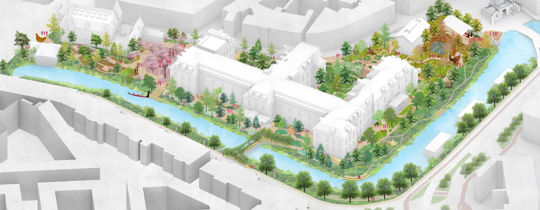 Impressie tuin rondom Wereldmuseum_LOLA Landscape Architects