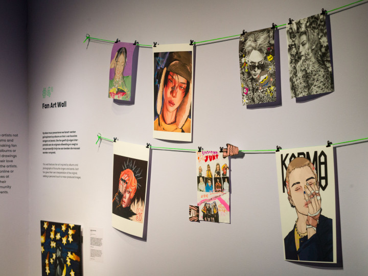 K-pop fanart wall