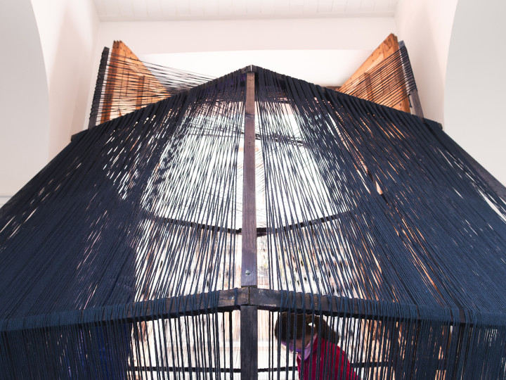 Mapuche kunstinstallatie